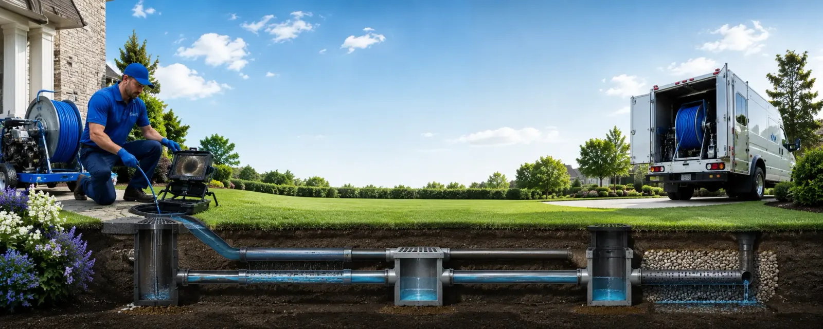 Outdoor drain cleaning information for Birnamwood, WI